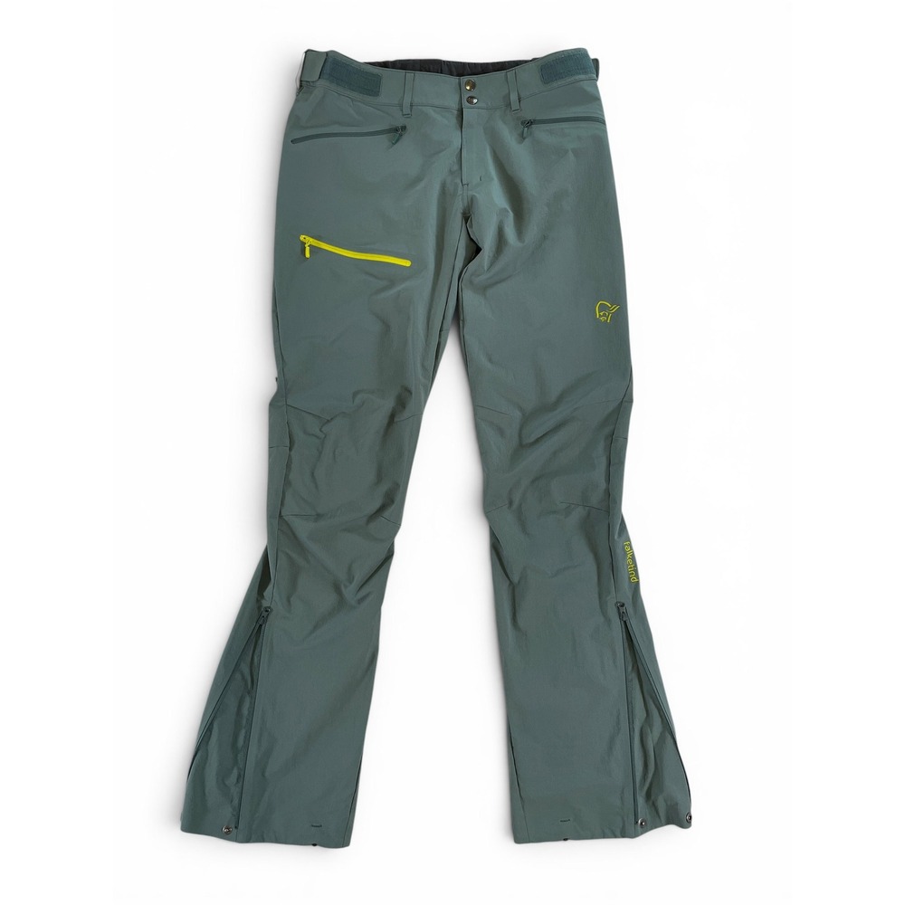 Norrona Falketind Flex1 Pants Mens M North Atlantic Teal‎ Softshell Hiking Trek
